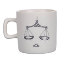 Tazzina Caffè Zodiaco "bilancia" Ø6x6,5 cm in Bone China VdE Tivoli 1996 Bianco