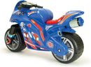Moto Cavalcabile per Bambini 4-7 anni a Spinta Marvel Spidey 99x39x61 cm fino a 50 kg con Maniglia di Trasporto Blu 