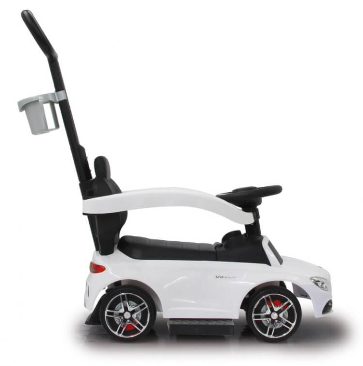 Macchina a Spinta per Bambini con Licenza Mercedes C63 AMG Push Car Bianca