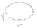 Plafoniera da Interno 16W Ø33 Sovil Flor Bianco