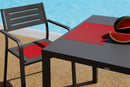 Set 2 Sedie da Giardino 54x58x84 cm in Acciaio con Braccioli RD Italia Dorio Antracite