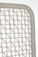Paravento da Esterno 120x50x180h cm in Alluminio e PP Babilo Bianco e Grigio 