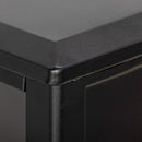 Camino Elettrico da Pavimento 1800W con Fiamma a 3 Intensità 36x21x47 cm Nero 