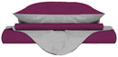 Copripiumino con Sacco e Federe Doubleface Fuxia\/Grigio