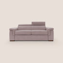 Divano Letto 3 Posti 220x100x95 cm in Tessuto Rosa