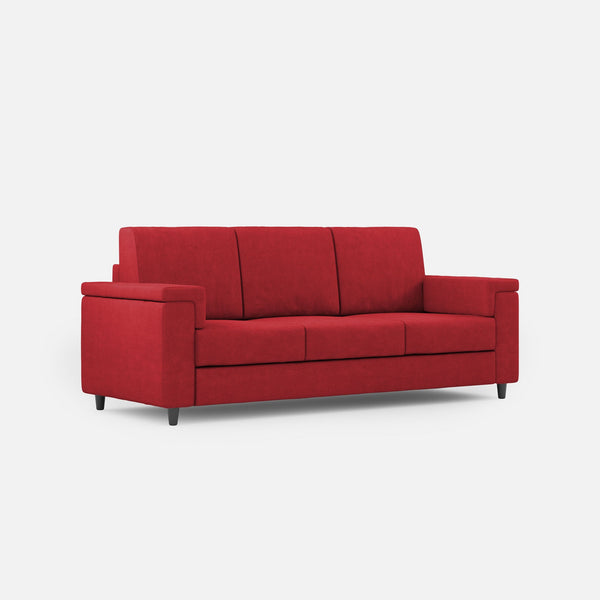 Divano 3 Posti 208x85x85 cm Marrak in Tessuto Rosso acquista