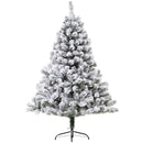 Albero di Natale Artificiale Innevato 140 cm 400 Punte  Verde