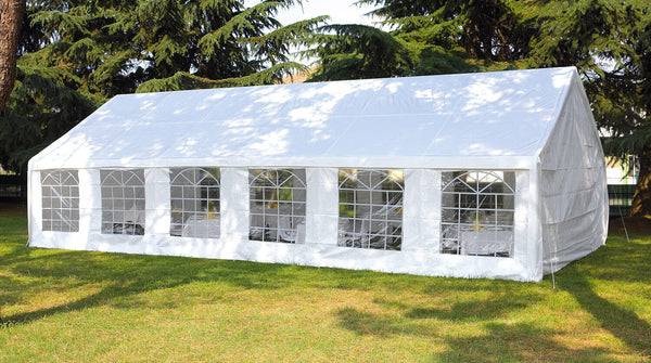 Zeltstruktur 12 x 6 m aus Eisen-Epoxy Vorghini White Tent prezzo