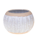 Set 2 Contenitori Decorativo Ø 19 H 13 cm Bombato