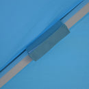 Ombrellone da Giardino 4x4m in Alluminio Palo Ø60 mm Telo in Poliestere Brera Blu