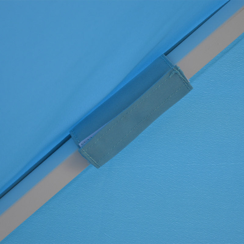 Ombrellone da Giardino con LED 4x4m in Alluminio Palo Ø60 mm Telo in Poliestere Brera Blu