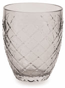 Confezione 6 Bicchieri Acqua in Vetro 350ml Villa d'Este Home Tivoli Rombi