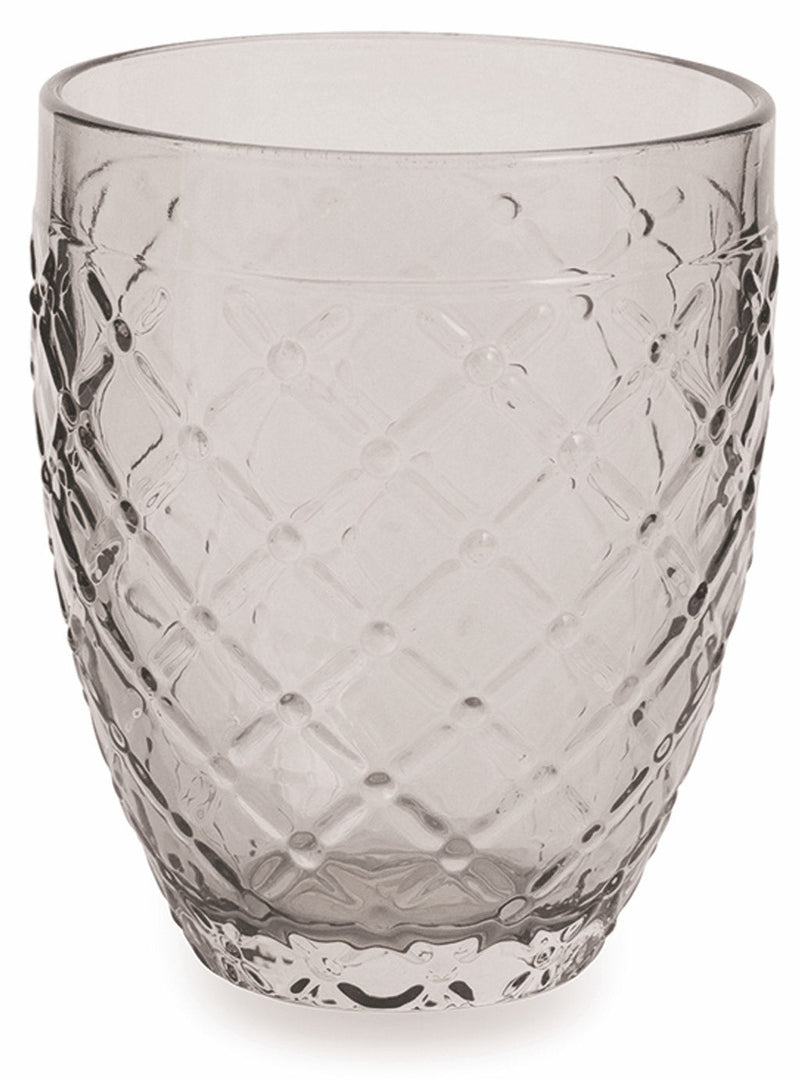 Confezione 6 Bicchieri Acqua in Vetro 350ml Villa d'Este Home Tivoli Rombi