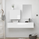 Mobile Ingresso 55x50x30 cm Yuma bianco lucido