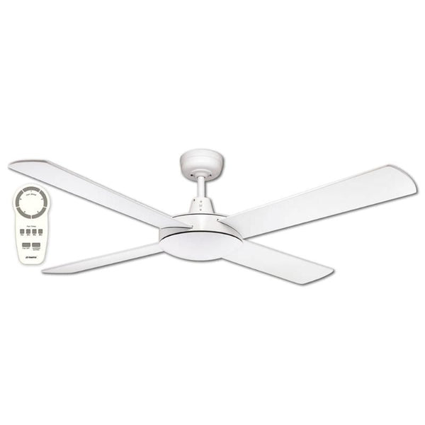 online Deckenventilator mit 4 Sperrholzflügeln Ø130 cm 3 Geschwindigkeit Martec Lifestyle Weiß