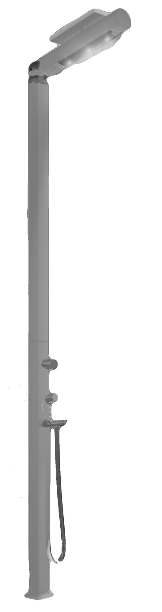 Doccia da Giardino Miscelatore e Doccetta Mobile con LED Arkema Quick Alluminio Satinato sconto