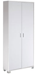 Armadio 2 Ante 83x190x29 cm Bianco Fiammato