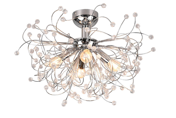 Plafoniera da Interno Attacco E14 in Metallo Cromo acquista