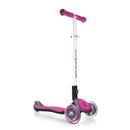 Monopattino 3 ruote Telescopico e Ripiegabile con Luci e Deck Trasparente Max 50Kg Globber Elite Blu