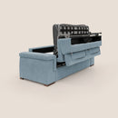 Divano Letto 3 Posti 200x100x95 cm in Tessuto Carta Da Zucchero