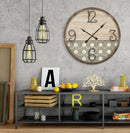Orologio da Muro Denver Ø80x3,5 cm in Ferro e MDF