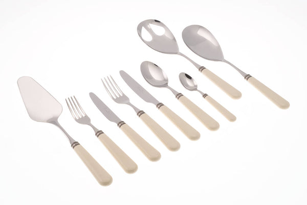Service-Set Besteck 75-teilig in Rivadossi Sandro Mistral Elfenbein Edelstahl sconto