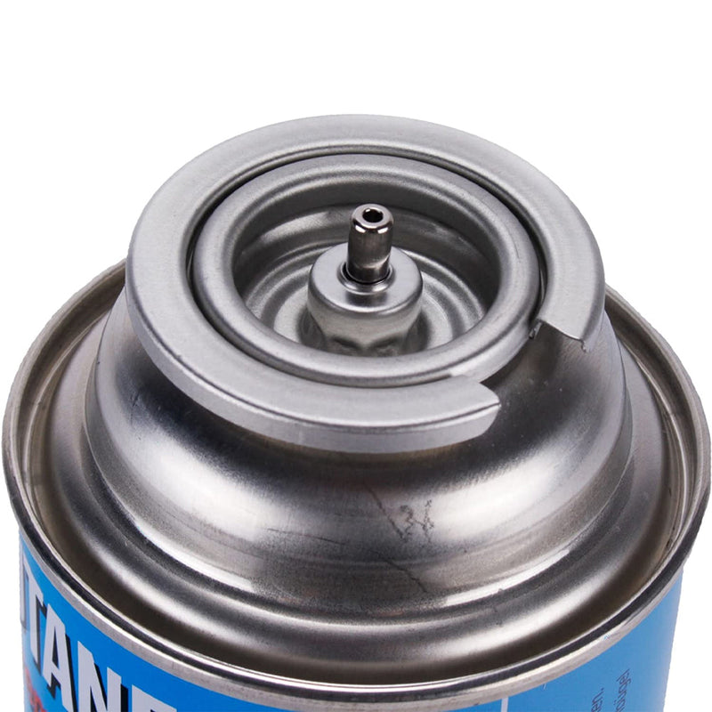 Set 4 Cartucce Gas Butano da 227 gr Ricarica Gas Ø70 x 20 cm Ideale per Campeggio Barbecue