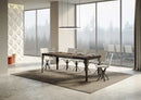 Tavolo Allungabile 120-224x90x77 cm Paxon Noce Telaio Antracite 