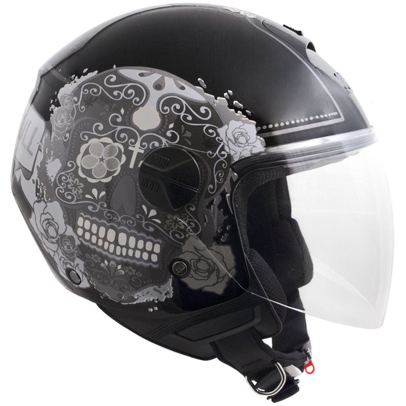 Casco Jet per Scooter Visiera Lunga CGM Cancun 107S Nero