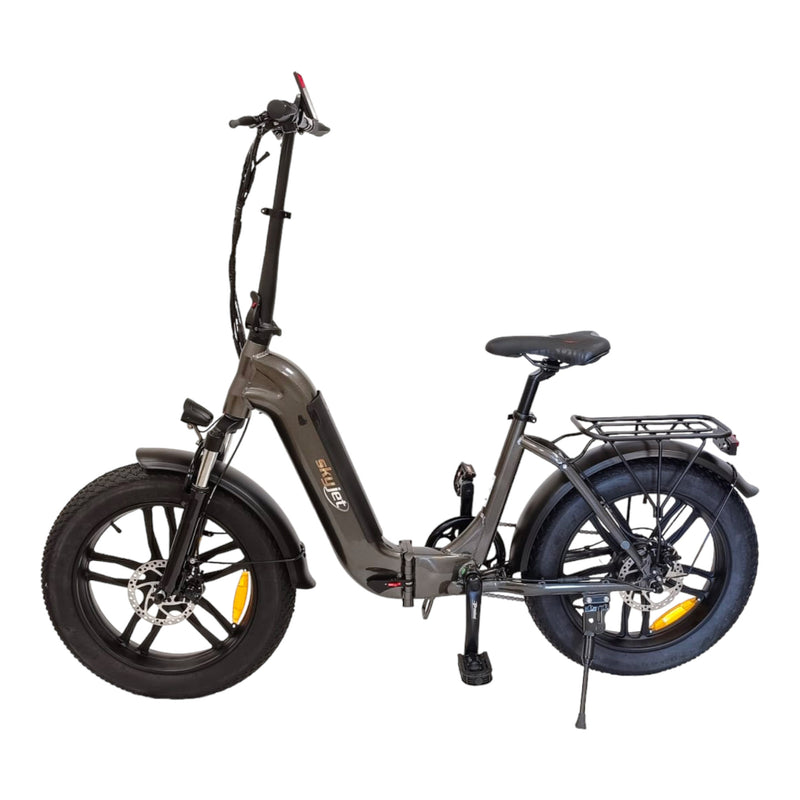 Fat-Bike Bicicletta Elettrica Pieghevole 36V a Pedalata Assistita 20" 250W Grigio Antracite