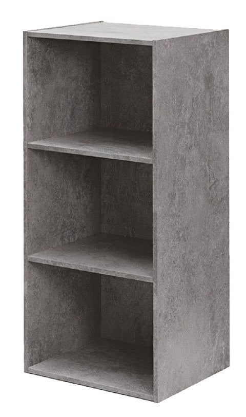 acquista Bücherregal mit 3 Regalen 40x29x89 cm in Cement Wood