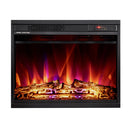 Camino Elettrico da Incasso 47x58,4x18 cm Effetto Fiamma 1500W Lorance Nero