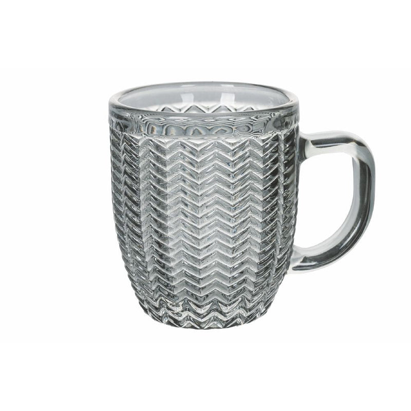 Set 6 Tazzine da Caffè Ø6x7 cm in Vetro Colorato Trasparente VdE Tivoli 1996 Geometrie