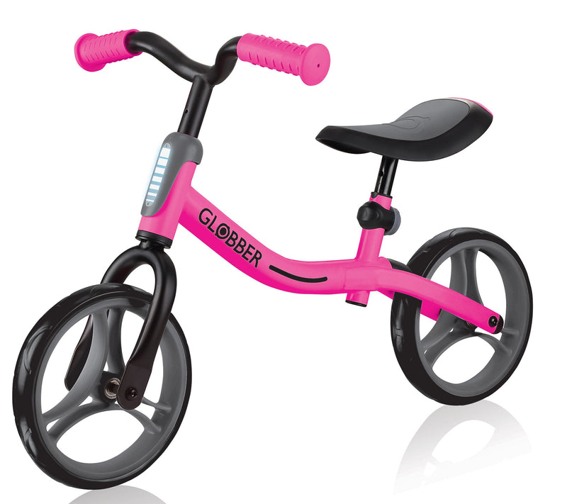 Bicicletta Pedagogica per Bambini 10" Senza Pedali Globber Go Bike Rosa