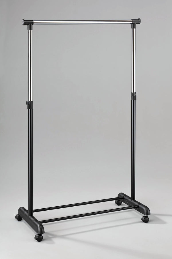 sconto Einzelständer aus schwarz verchromtem Metall 84 x 44 x 163 cm Transat Duo Black Chrome