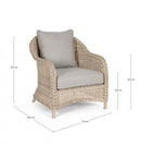 Poltrona 75x82x83h cm con Cuscini Aditya New 