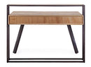 Scrivania 2 Cassetti 120x60x92 cm in Acciaio e Legno