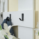 Mobile Ingresso 38,6x37x180 cm in Truciolato e MDF Bianco