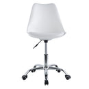 Sedia Operativa da Ufficio 48,5x49x80/88 cm May Bianca