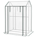 Serra da Giardino 2 Zone Separate e Porte Avvolgibili 100x80x150cm Copertura in PE