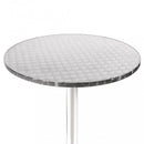Tavolo a Colonna Ø70x70 h cm in Alluminio Grigio