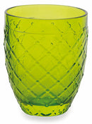 Confezione 6 Bicchieri Acqua in Vetro 350ml Villa d'Este Home Tivoli Rombi