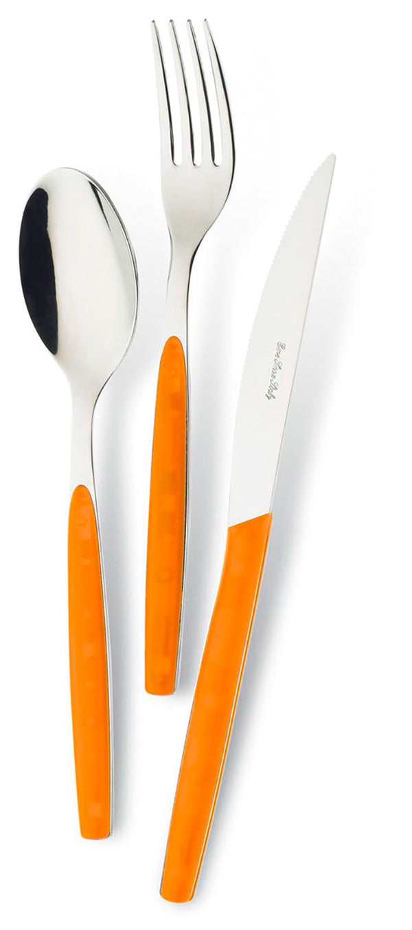 online Servizio Set di Posate 24 pezzi in Acciaio Inox Eme Dream Arancio 9
