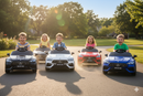 Macchina Elettrica per Bambini 12V Licenza Ufficiale Mercedes CLE53 Sedile in Pelle Bianco
