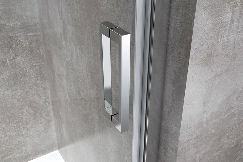 Porta Parete Doccia 1 Anta Scorrevole in Cristallo Trasparente 6mm H190 Sailor Varie Misure