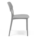 Set 4 Sedie 46x79x54 cm in Polipropilene Elodie Grigio Ice