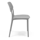Set 4 Sedie 46x79x54 cm in Polipropilene Elodie Grigio Ice