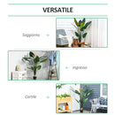 Pianta Artificiale Strelitzia Reginae H155 cm con Vaso Verde e Rosso