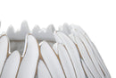 Vaso Gaspeau Honduras 40x20x40 cm in Poliresina Bianco