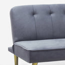 Divano Letto Clic Clac 180x81x77 cm in Tessuto Grigio Scuro